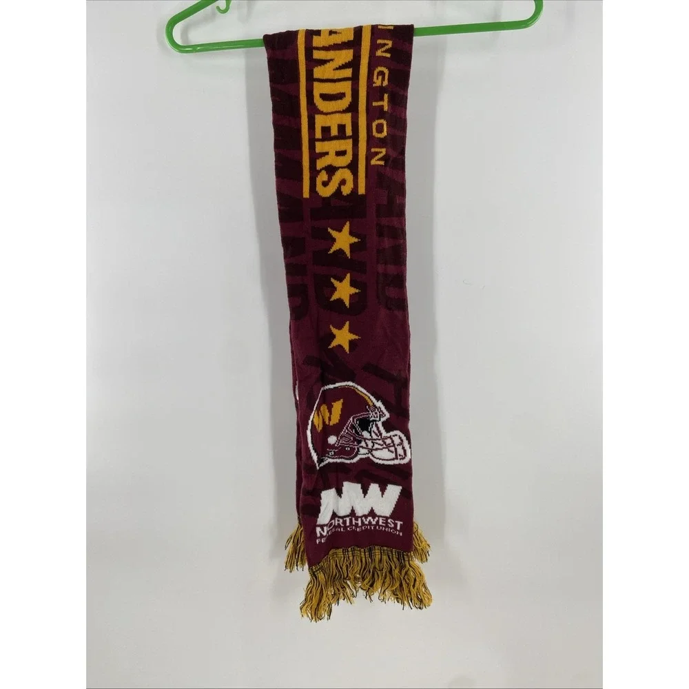 Washington Commanders Burgundy Knitted Scarf
